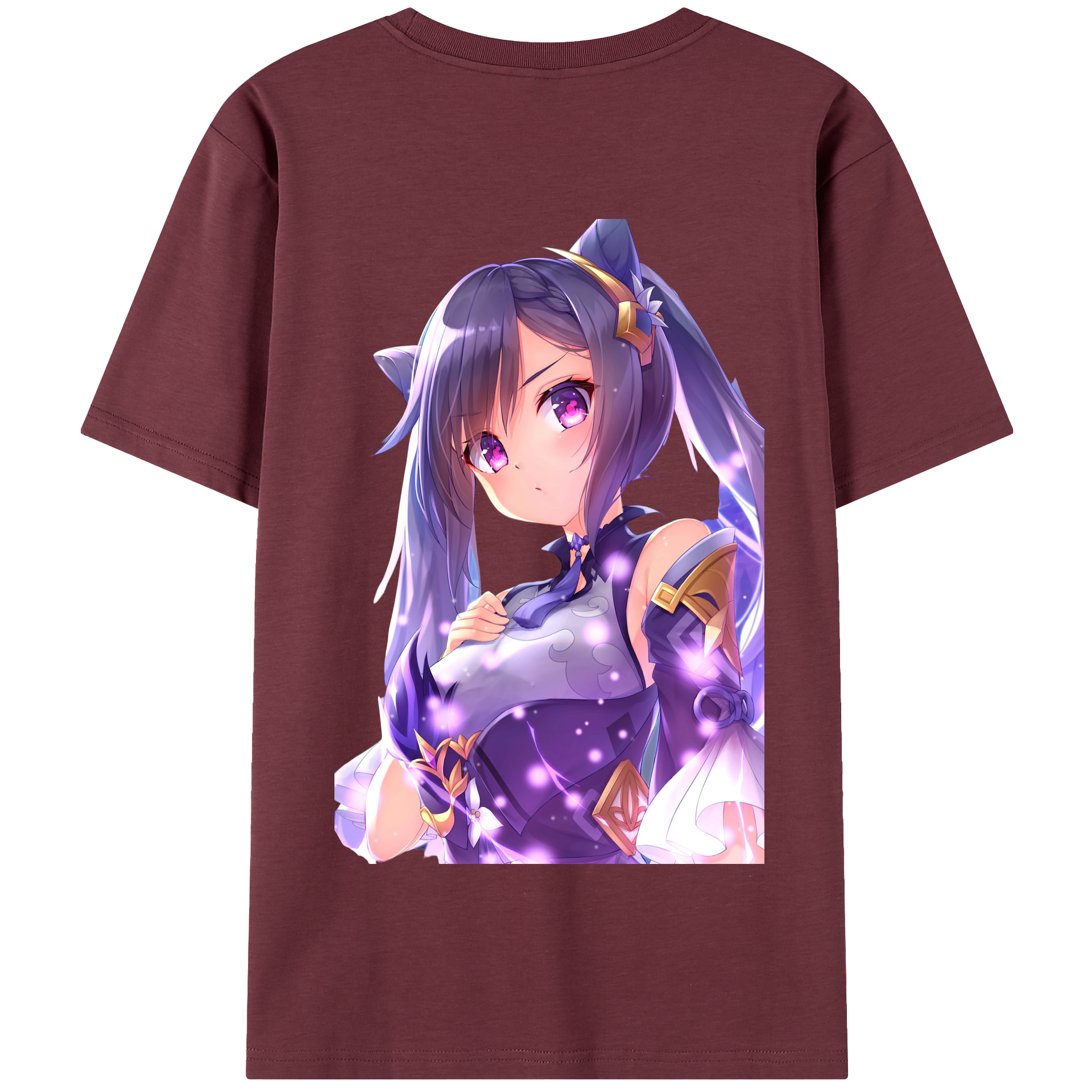 げんし神 刻晴 こくせい genshin Kokusei 綿100％半袖Tシャツ（背面プリント）